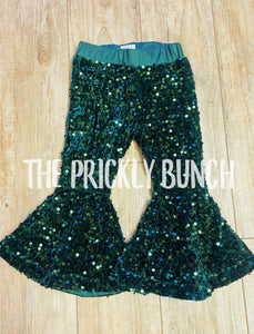 Green Sequin Bells