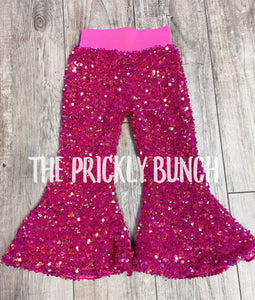 Hot Pink Sequin Bells