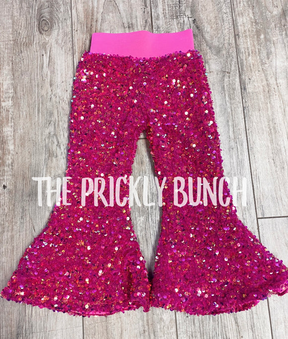 Hot Pink Sequin Bells