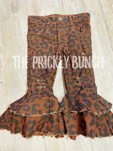 Leopard Denim Bells