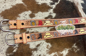 Painted Rodeo Belt