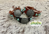 Leather Concho Bracelet