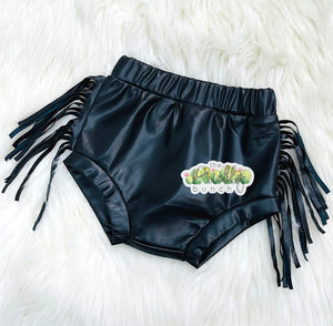 Pleather Fringe Bummies