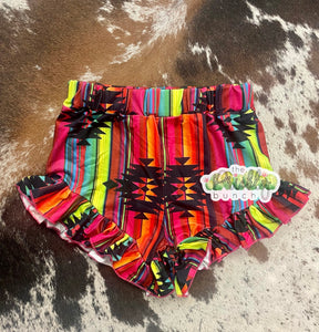 Neon Ruffle Shorts