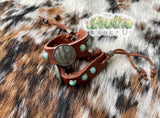 Leather Concho Bracelet