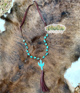 Turquoise Cactus Necklace